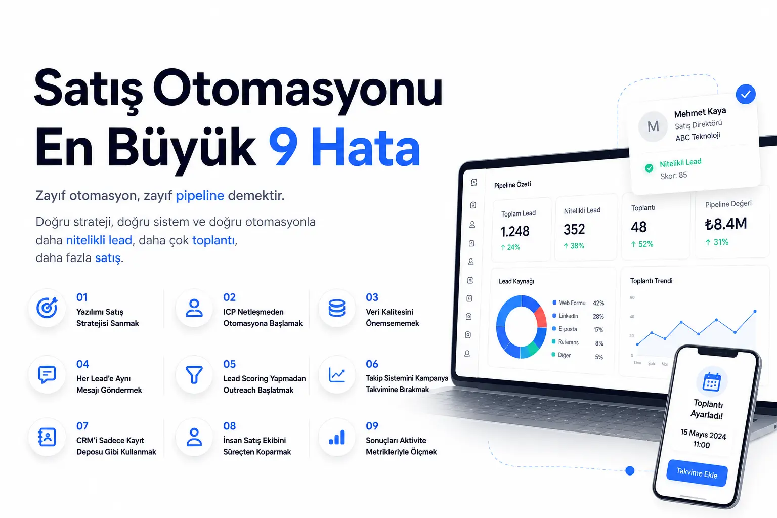 Satış Otomasyonu Hataları: En Büyük 9 Risk